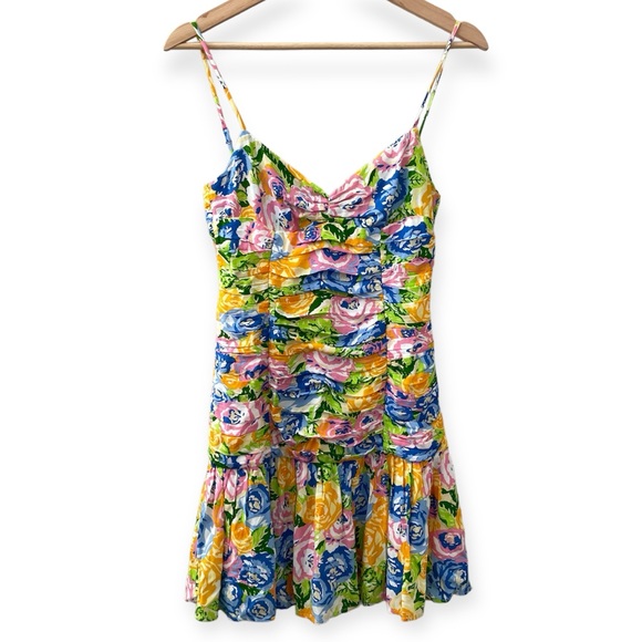 Zara Dresses & Skirts - Zara Pleated Ruffle Floral Mini Dress